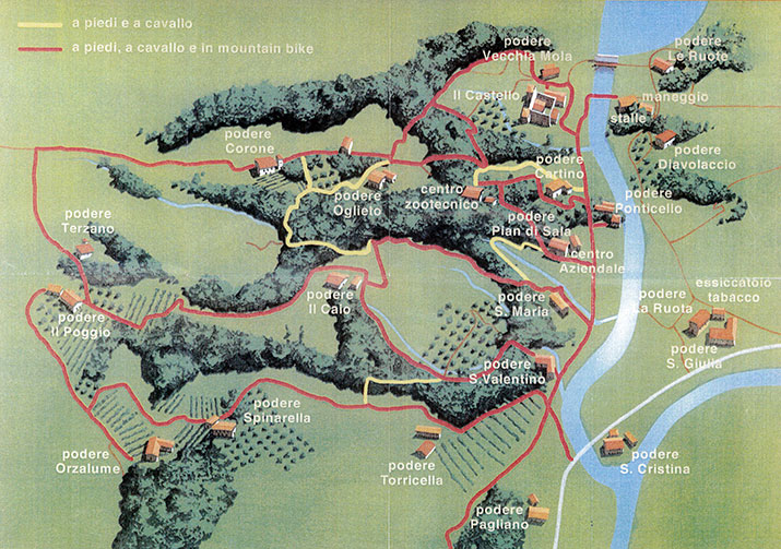 Mappa dei poderi